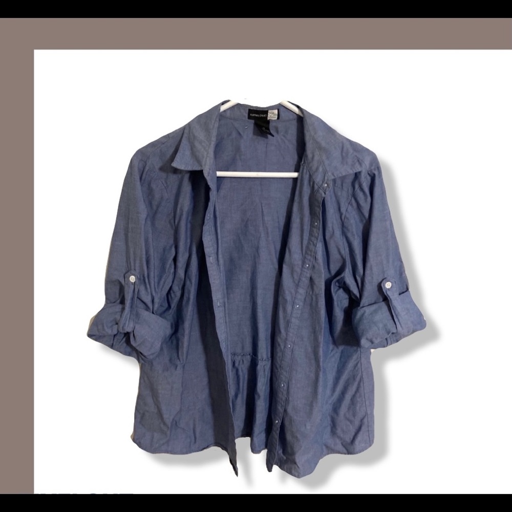 Saks Fifth Avenue Jean Button Down Shirt